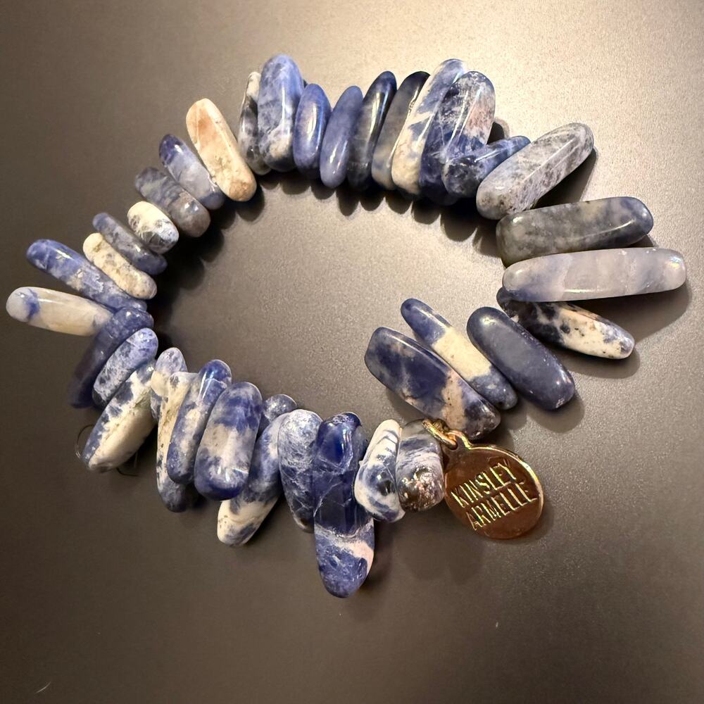 Kinsley Armelle Blue Sodalite Gemstone Stretch Bracelet